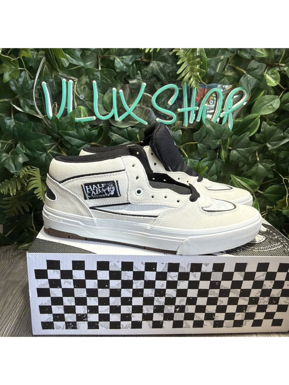 Vans Skate Half Cab Waffle Cup in White Black VN000D9ZYB2 Men's Size 11